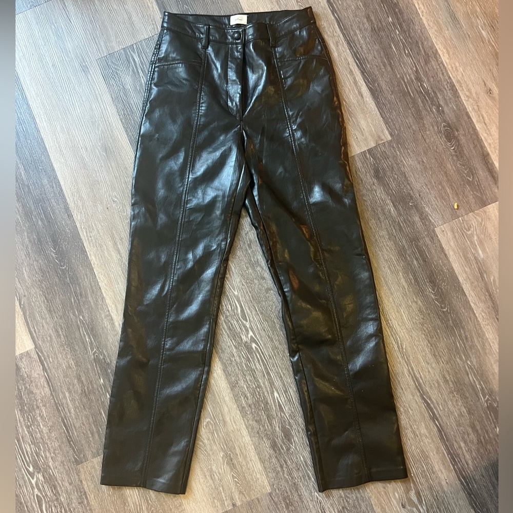 Aritzia Faux Leather Pants (Size 8)